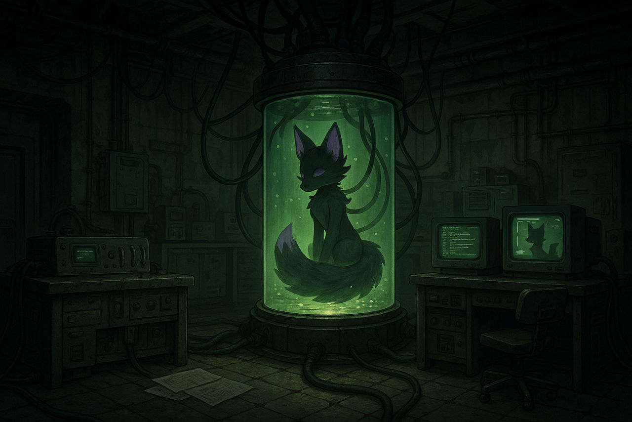 Fox Lab Font Deviantart Dark Fox In Lab by Ash3nFury on DeviantArt