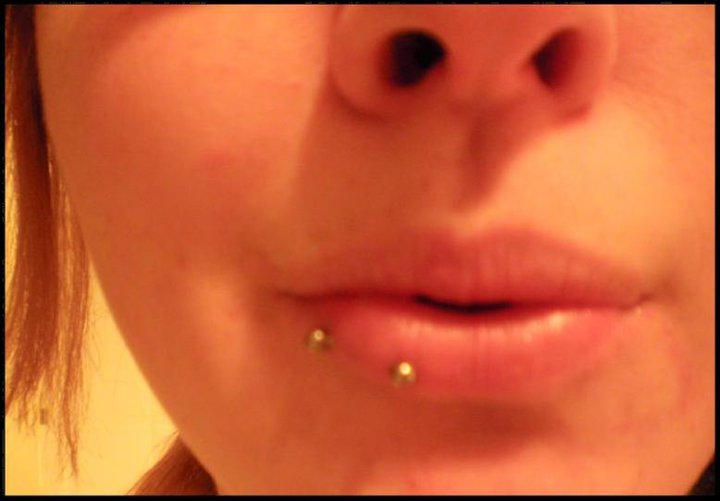 Horizontal Lip Peircing by LoveToHate666 on DeviantArt