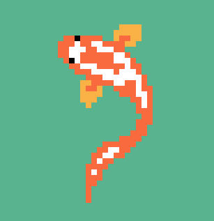 Pixel Koi by Patchyfish on DeviantArt