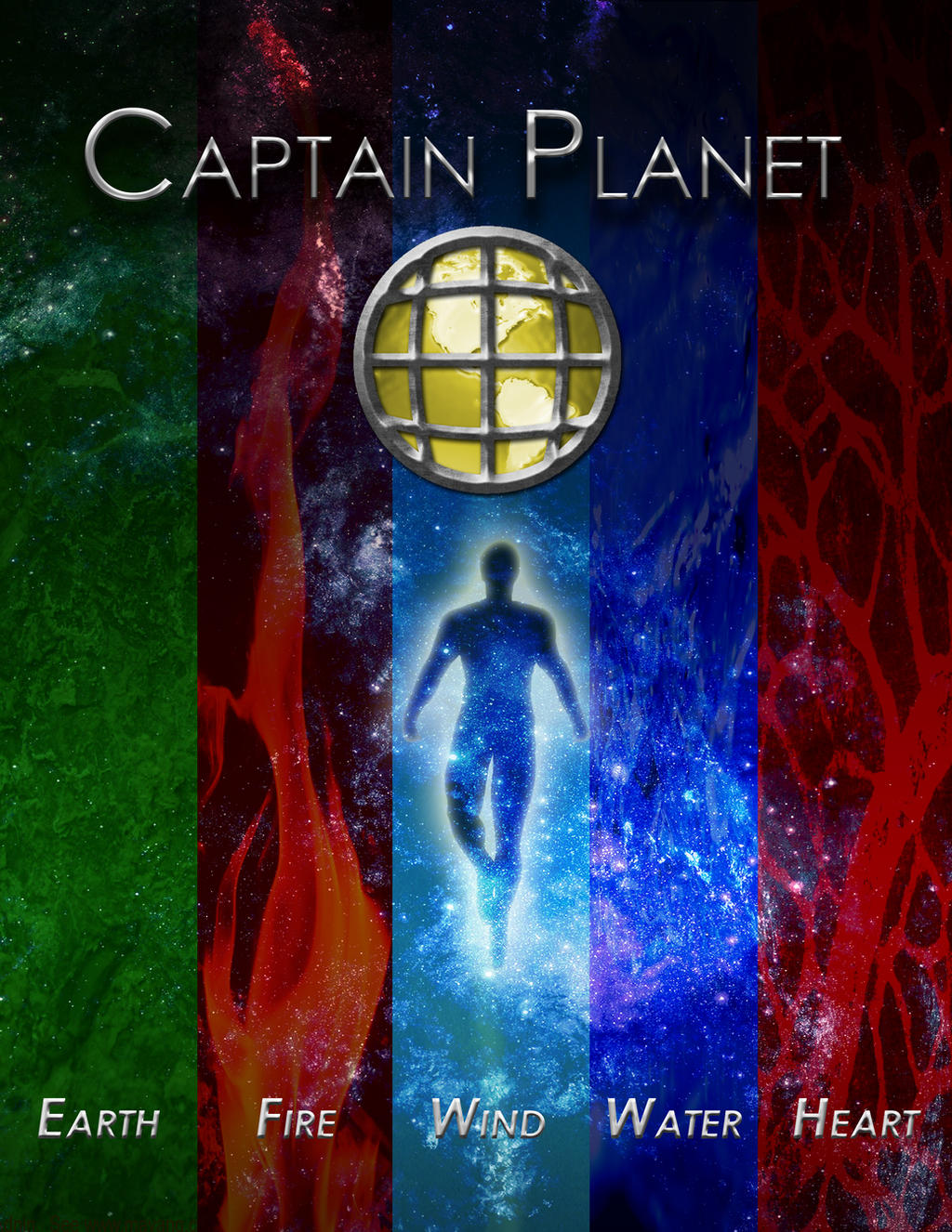 Captain Planet poster by juanthesaint on DeviantArt