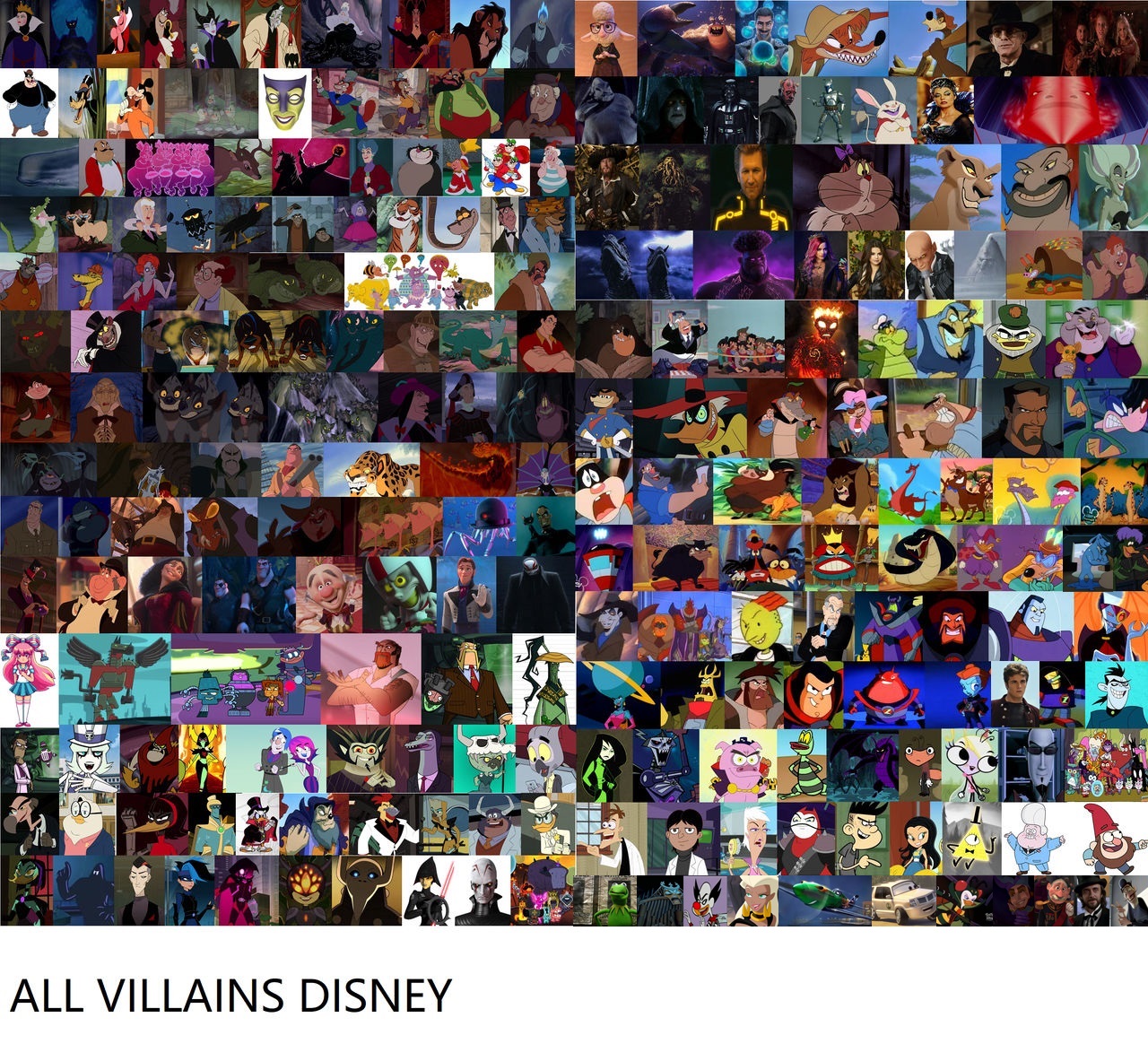 All Villains Disney by davidthehedgehog2005 on DeviantArt
