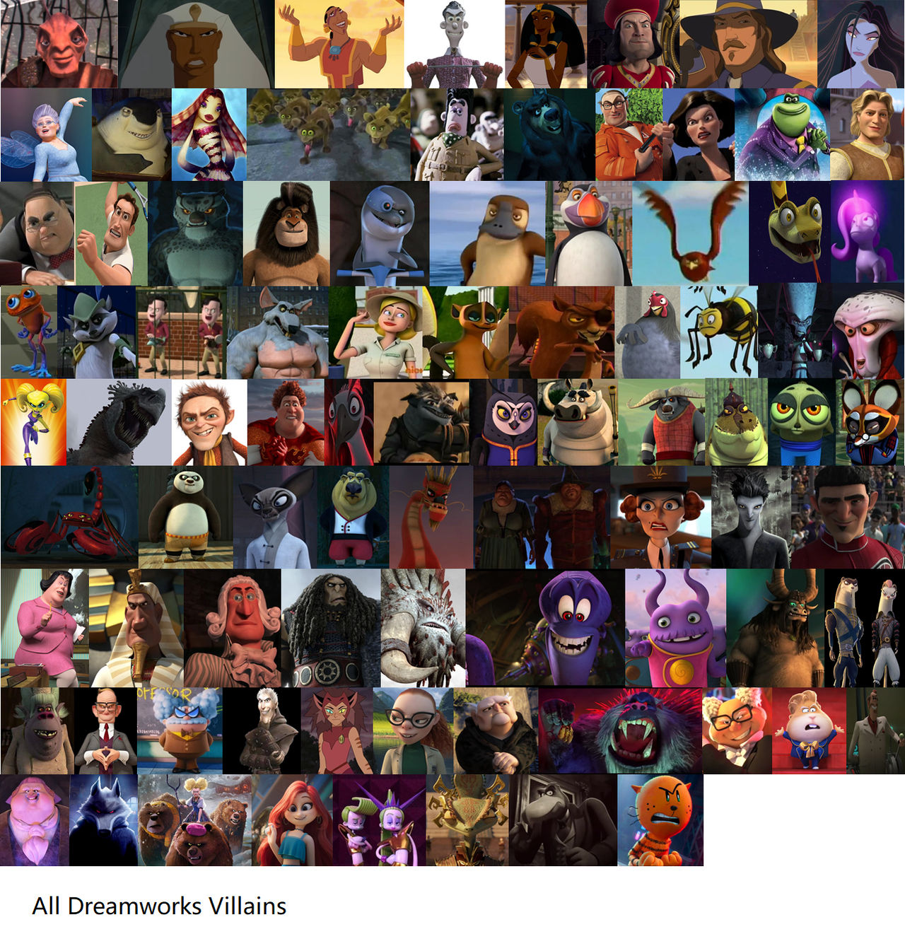 All Villains Dreamworks by davidthehedgehog2005 on DeviantArt