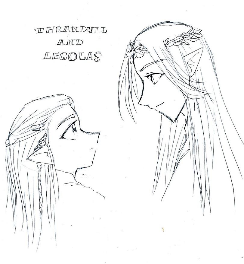 Legolas and Thranduil