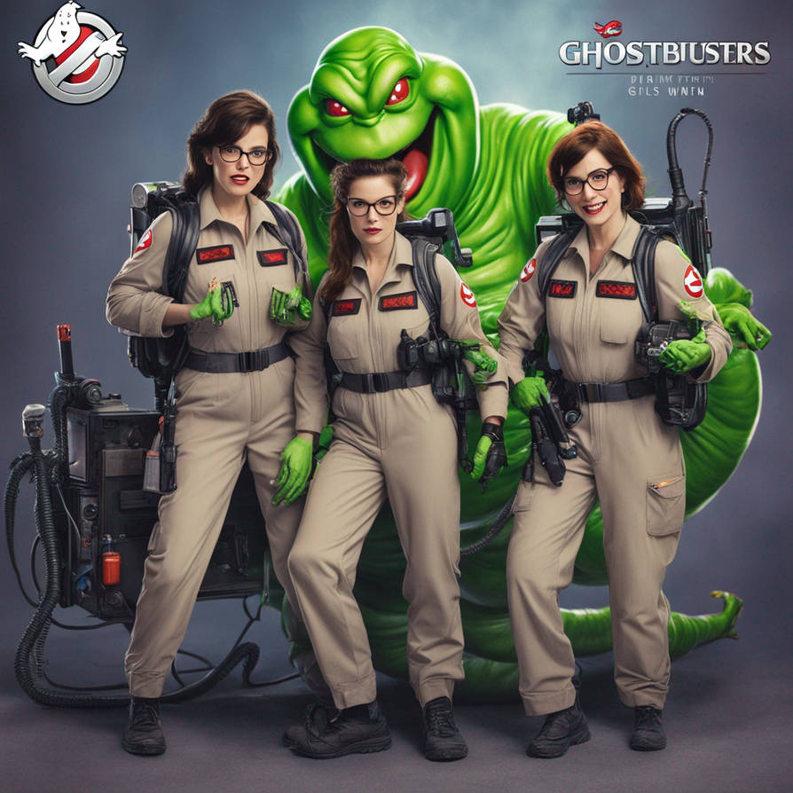 Ghostbusters Girls With Slimer By Rstaff3 On DeviantArt ghostbusters-girls-with-slimer-by-rstaff3-on-deviantart