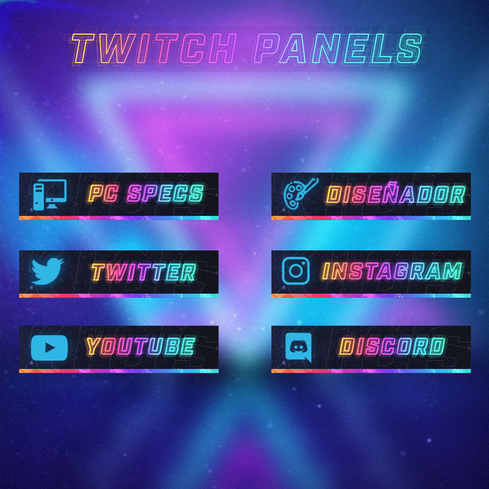 Destiny Purple Profile Panels for Twitch,  or Discord