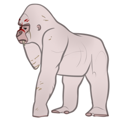 Grumpy Gorilla by Crissiesaurus