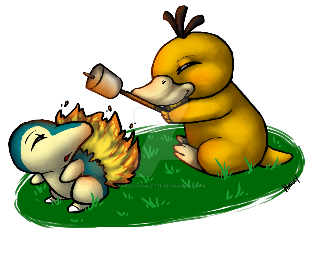 Pyro Duck Psyduck Fire by MizzJuggalette on DeviantArt