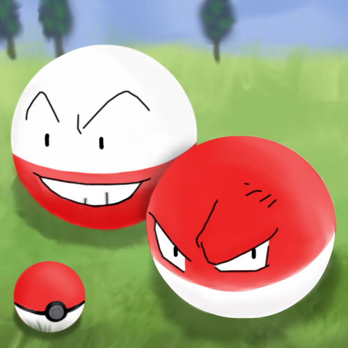 Alola Voltorb and Electrode by JoJoDee on DeviantArt