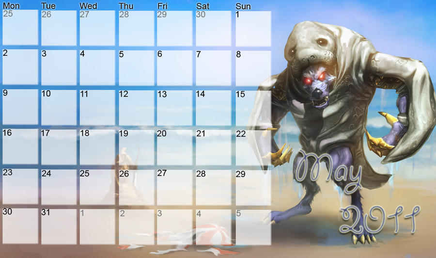 LoL Calendar May By Ras blackfire On DeviantArt lol-calendar-may-by-ras-blackfire-on-deviantart