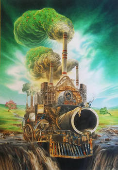 GREEN LOCOMOTIVE