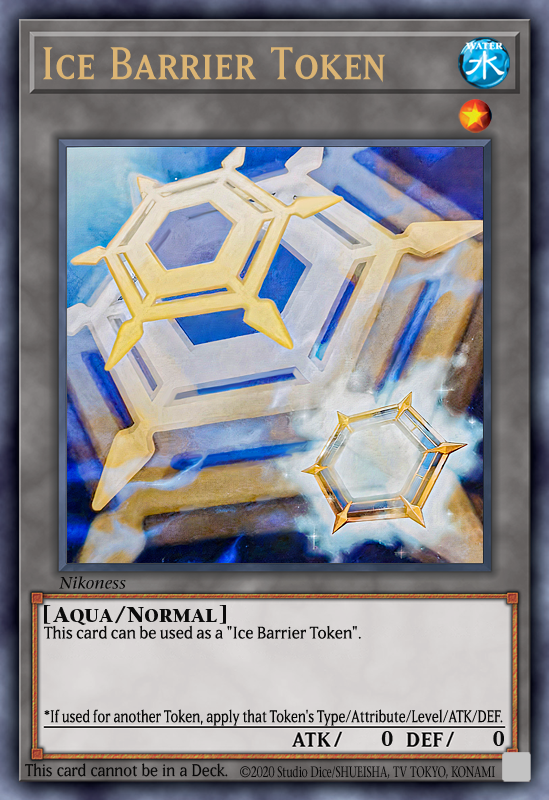 Ice Hand Token Ice Barrier Token by Nikoness by MasterRa on DeviantArt