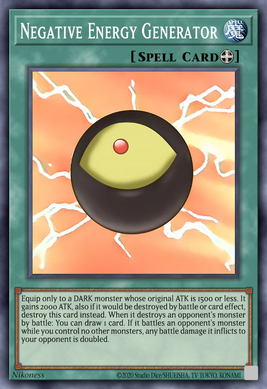negative energy generator yugioh card Negative Energy Generator