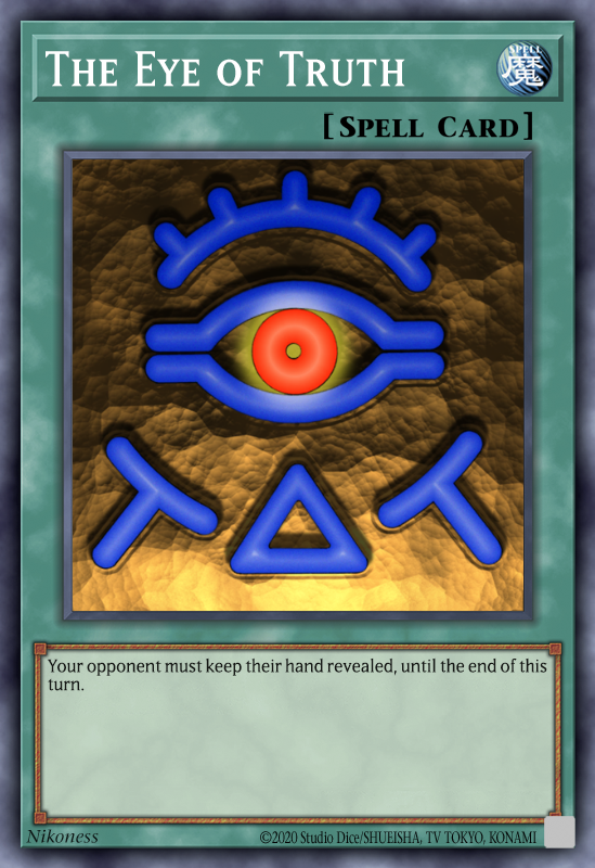 the eye of truth yugioh card reveals truth : r/YuGiOhMemes Yu-Gi-Oh! - The Eye of