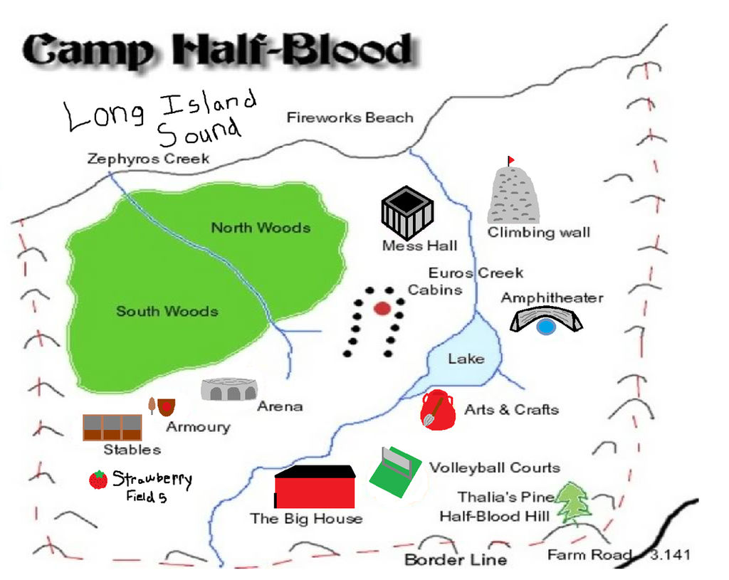 Camp Half Blood: Camp Map