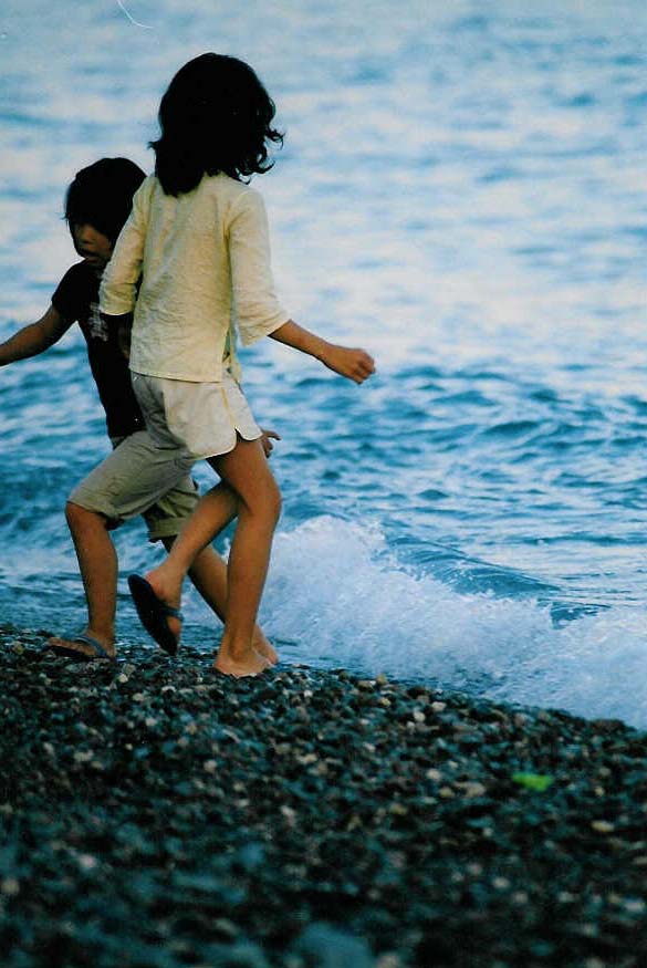 Children on the beach