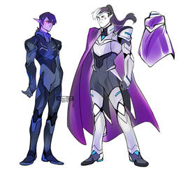 Altean!Shiro and Galra!Keith AU