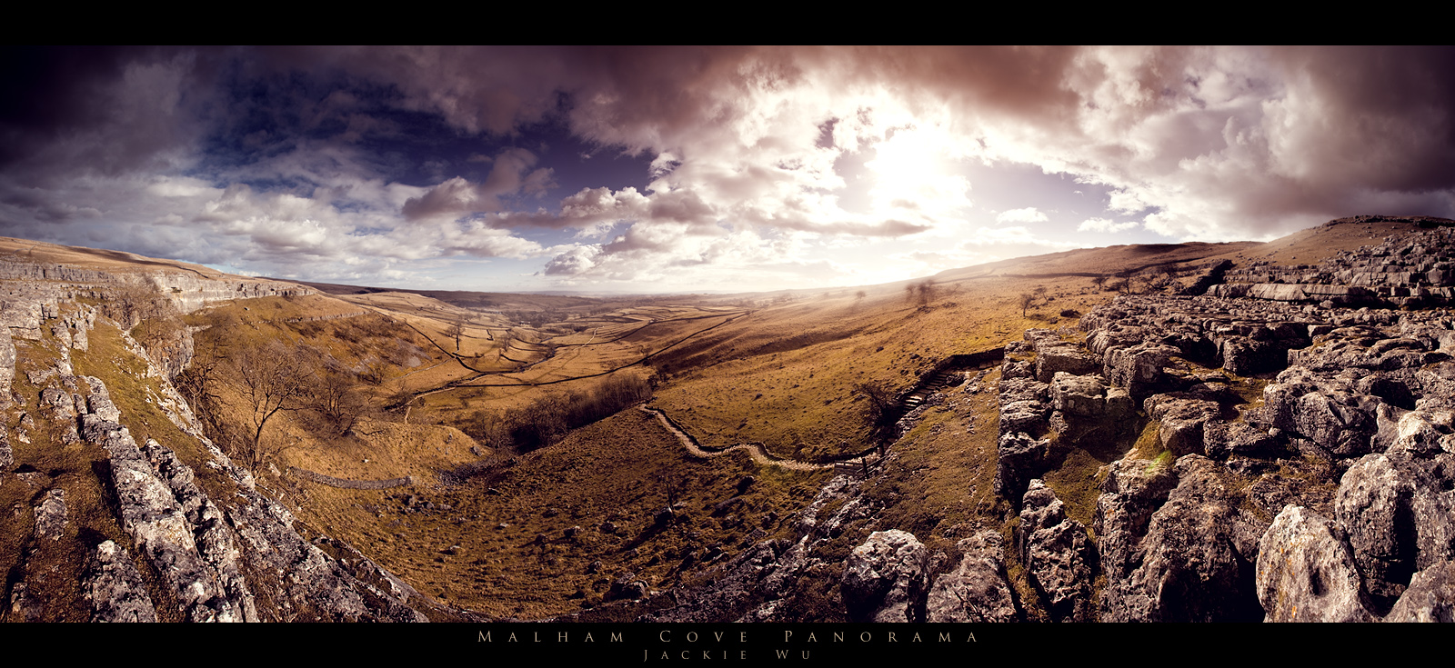 Malham Cove Panorama