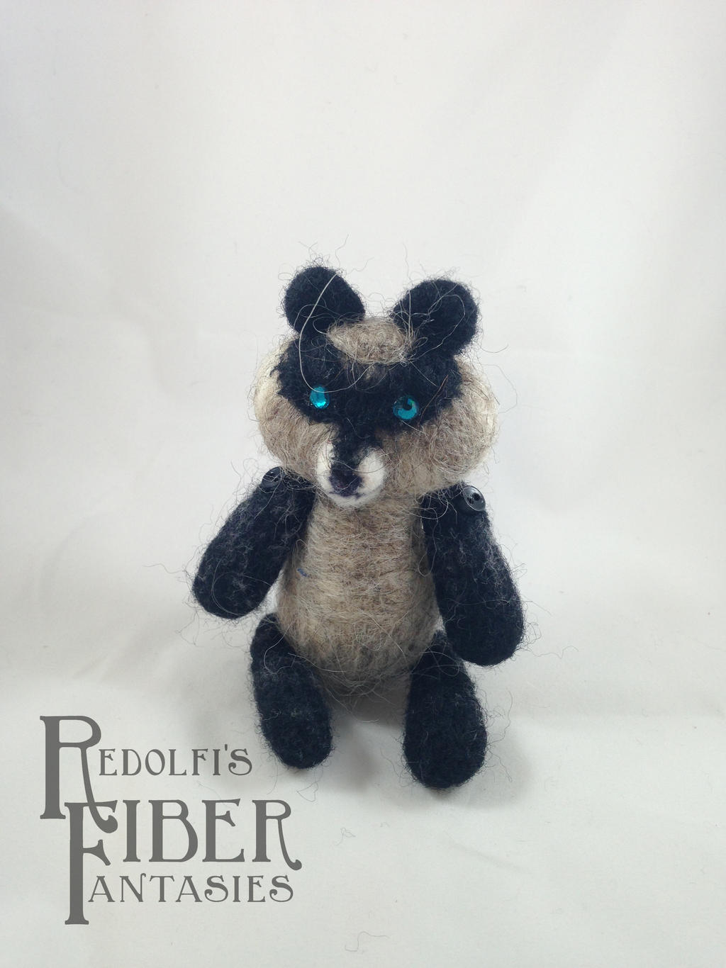 Needle Felt Raccoon Lil' Buddy