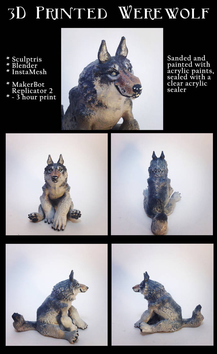 3D Printed Werewolf by RRedolfi