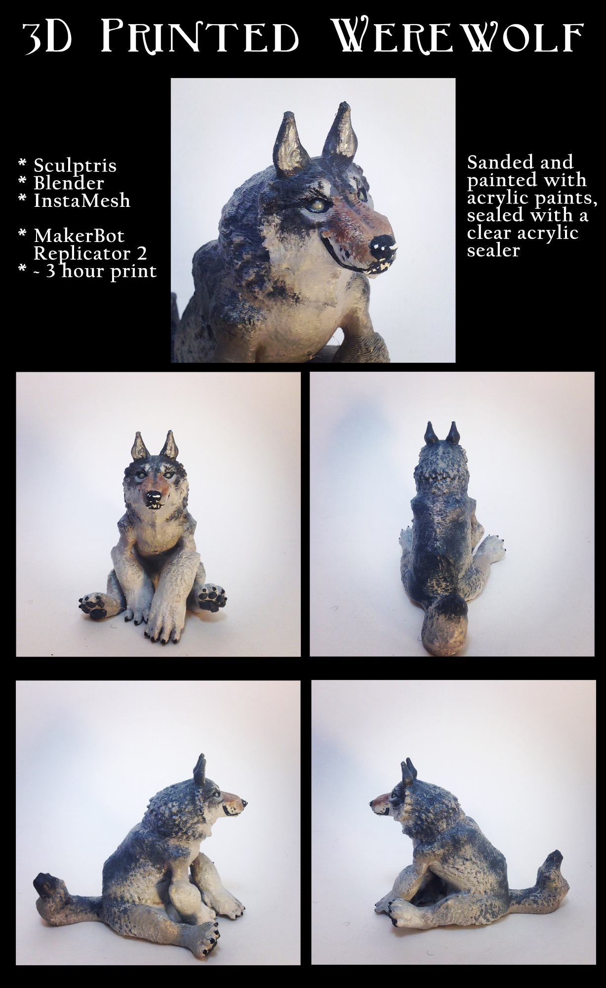 3D Printed Werewolf by RRedolfi