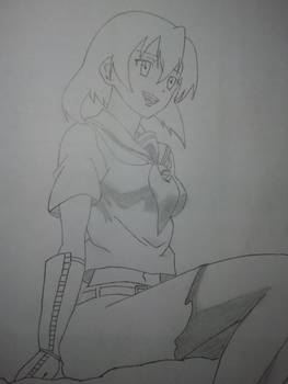 Akame Ga KIll-  Kurome (WIP) Sketch