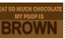 It's brown