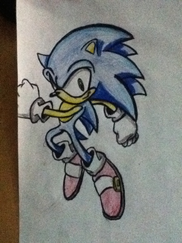 Modern Sonic The Hedgehog Drawing 2