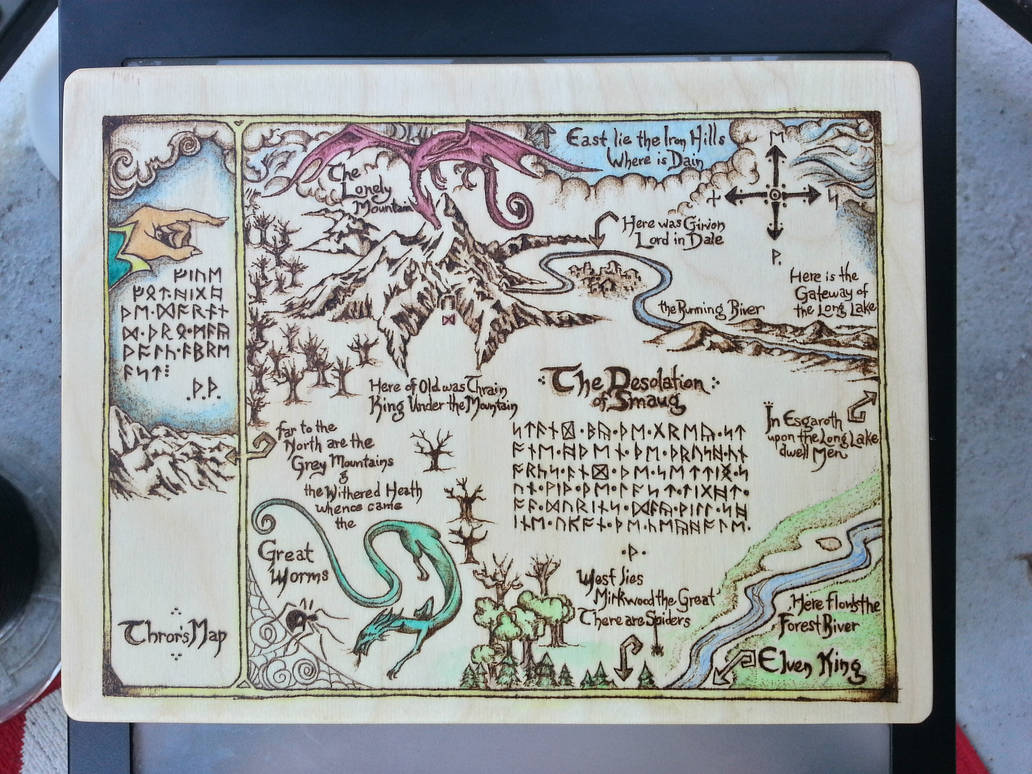 Thror's Map. by lilzombee on DeviantArt