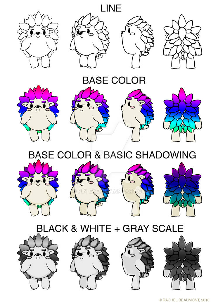 Spika Turnaround Character Example Sheet by Pin-eye