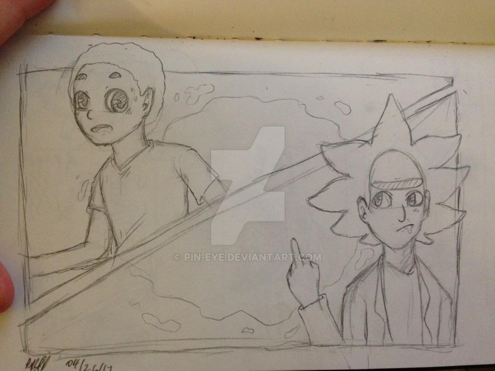 Rick And Morty Fan Art By Pin eye On DeviantArt rick-and-morty-fan-art-by-pin-eye-on-deviantart