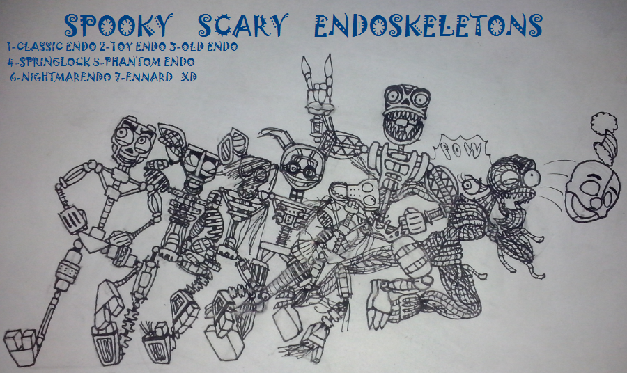 SPOOKY SCARY ENDO SKELETONS!!!