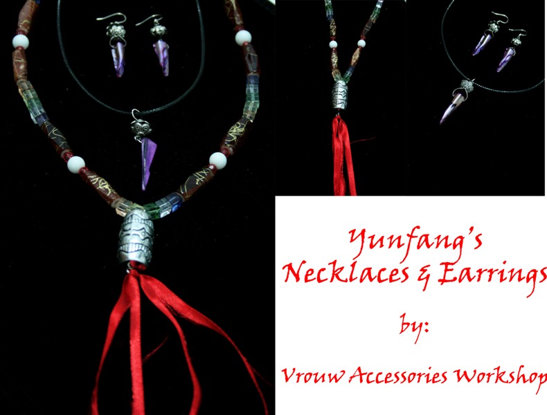 Yunfang Necklaces et Earrings