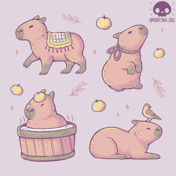 Chibi Capybara by Daieny on DeviantArt  Cute doodle art, Cartoon drawings  of animals, Capybara