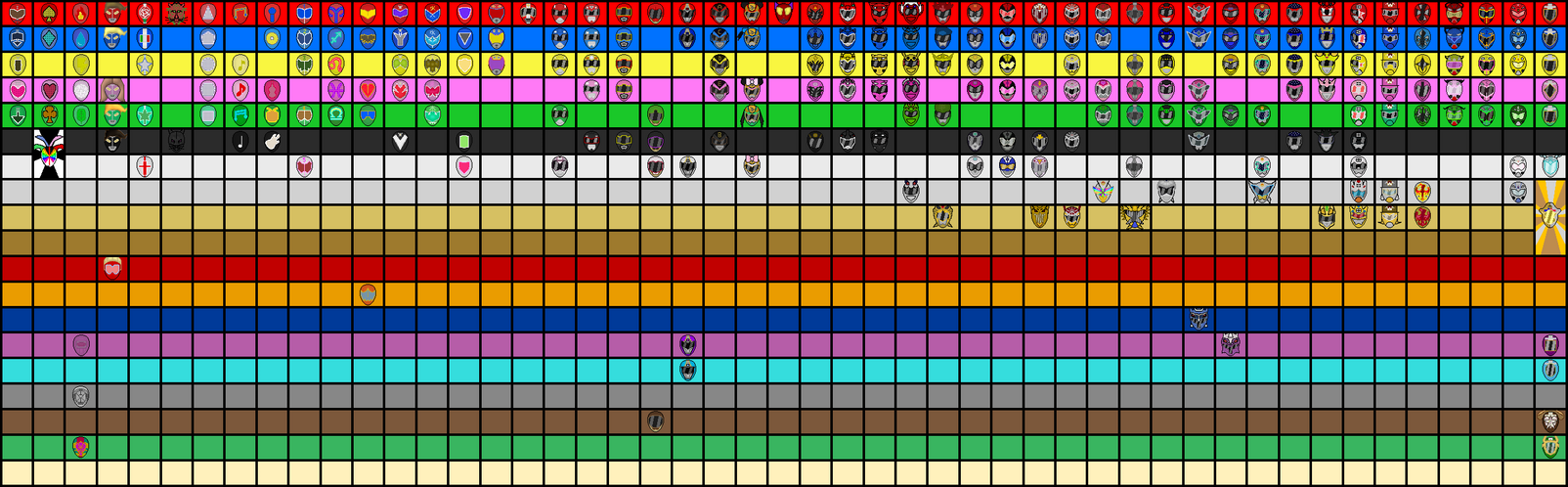 Oc Sentai Color Infographic by Pokerangerfun98 on DeviantArt