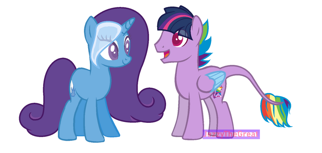 MLP GenderBend - Diamond Spark And Color Raze by NayeliSenpai on DeviantArt
