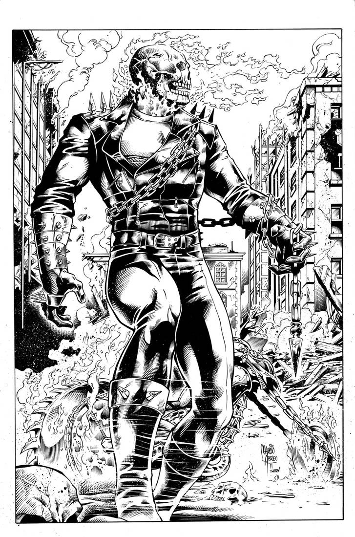 Ghost Rider Inks by MARCIOABREU7 on DeviantArt
