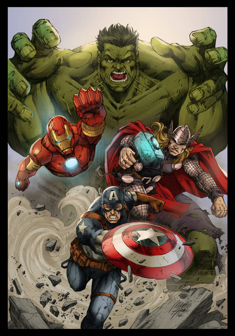 Commission Avengers Colors by MARCIOABREU7 on DeviantArt
