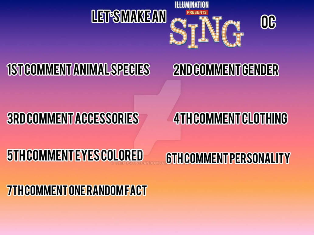 Singer Oc Let's Make a Sing OC! by PrettyPixiecorn92 on DeviantArt