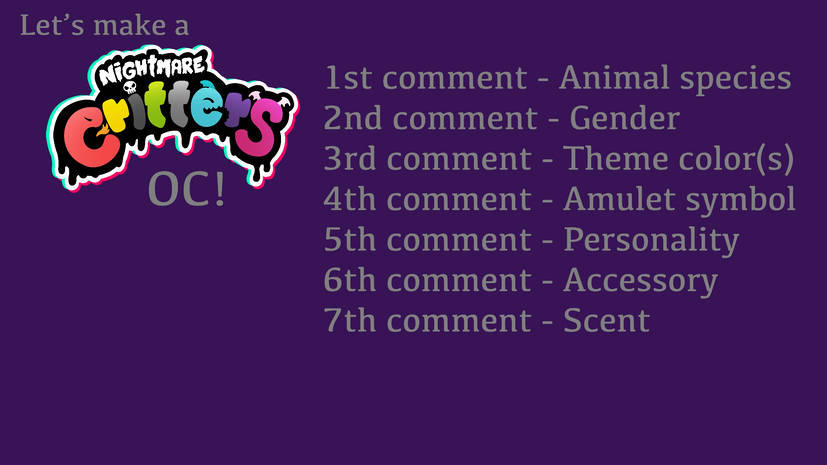 Let's Make a Nightmare Critters OC! (COMPLETE!) by PrettyPixiecorn92 on ...