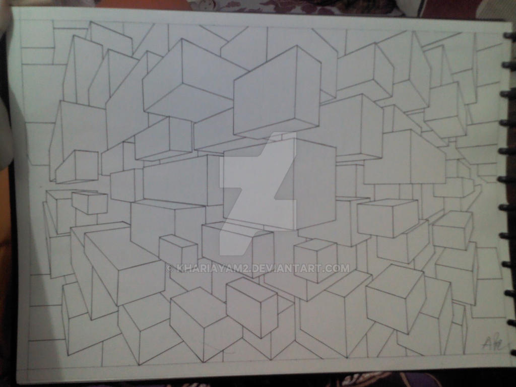 konstruksi dasar perspektif 2 titik by