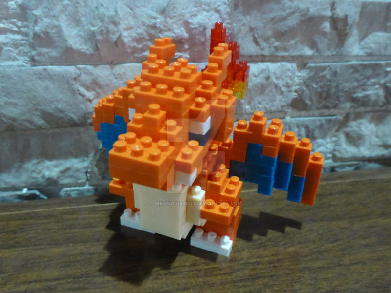 Bricks Charizard Pattern Charizard Nanoblock by GiftedChild777 on DeviantArt