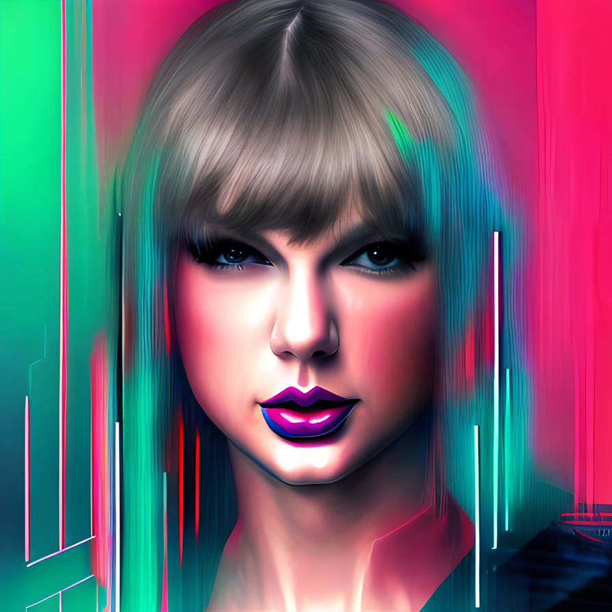 Taylor Swift portrait, Cyberpunk style [trenta] by BadgerCMYK on DeviantArt