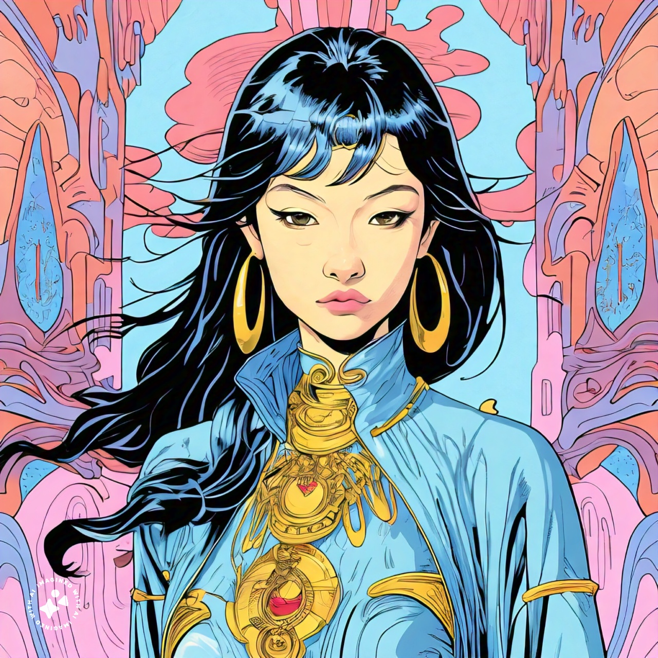 Princess, style of Moebius by BadgerCMYK on DeviantArt