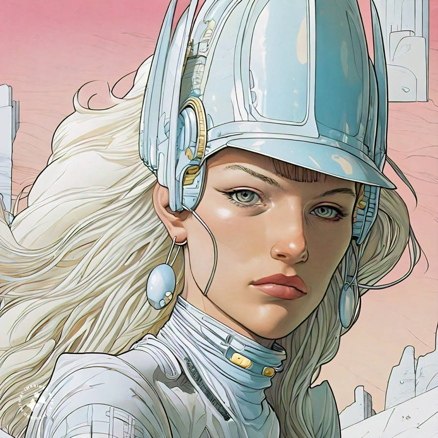 Princess, style of Moebius by BadgerCMYK on DeviantArt