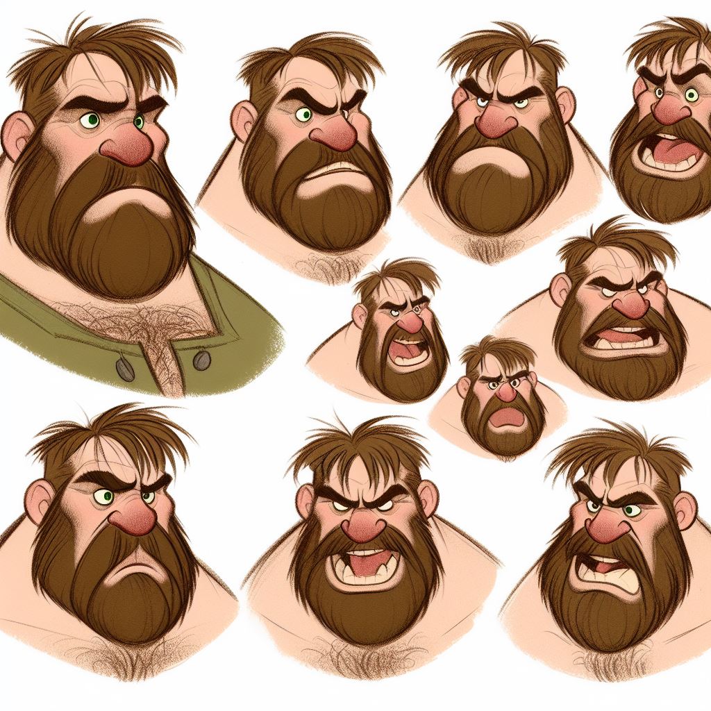 Bumpy Man Burly Man Character Sheet by BadgerCMYK on DeviantArt