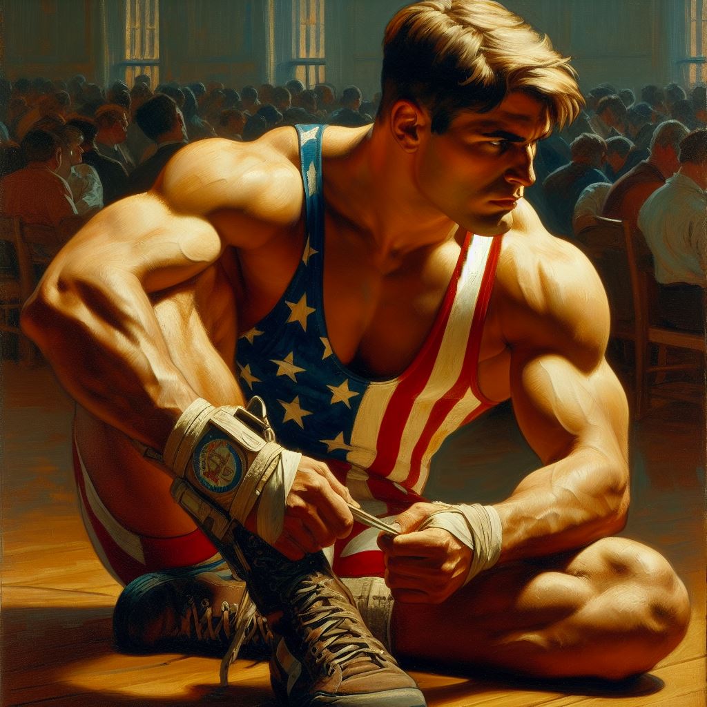 American Wrestler, Realistic Painting by BadgerCMYK on DeviantArt