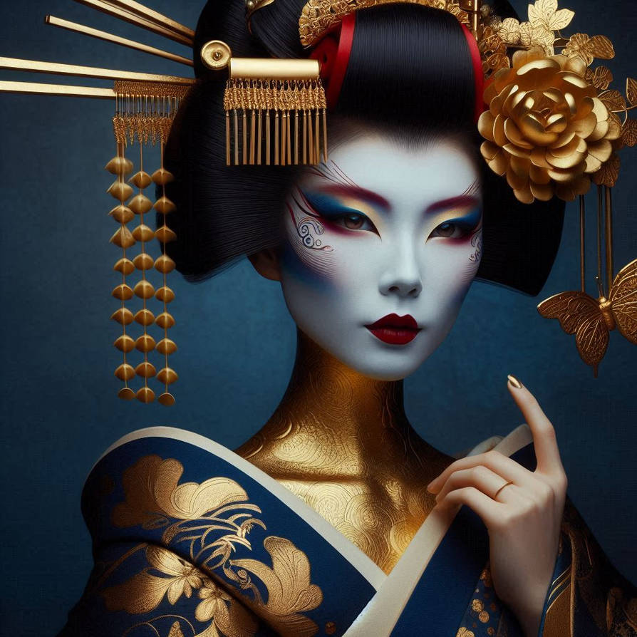 Geisha Coin Gold Geisha by BadgerCMYK on DeviantArt