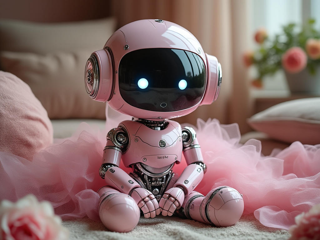 Cosy Pink robot by BadgerCMYK on DeviantArt
