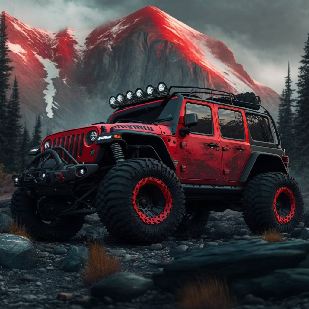 Deviantart Wranglers Jeep Wrangler Rubicon Red Black Mod Concept by Belon on DeviantArt