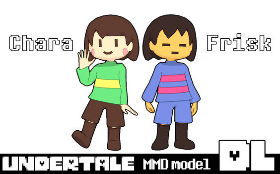 [MMD]Undertale Frisk and Chara DL